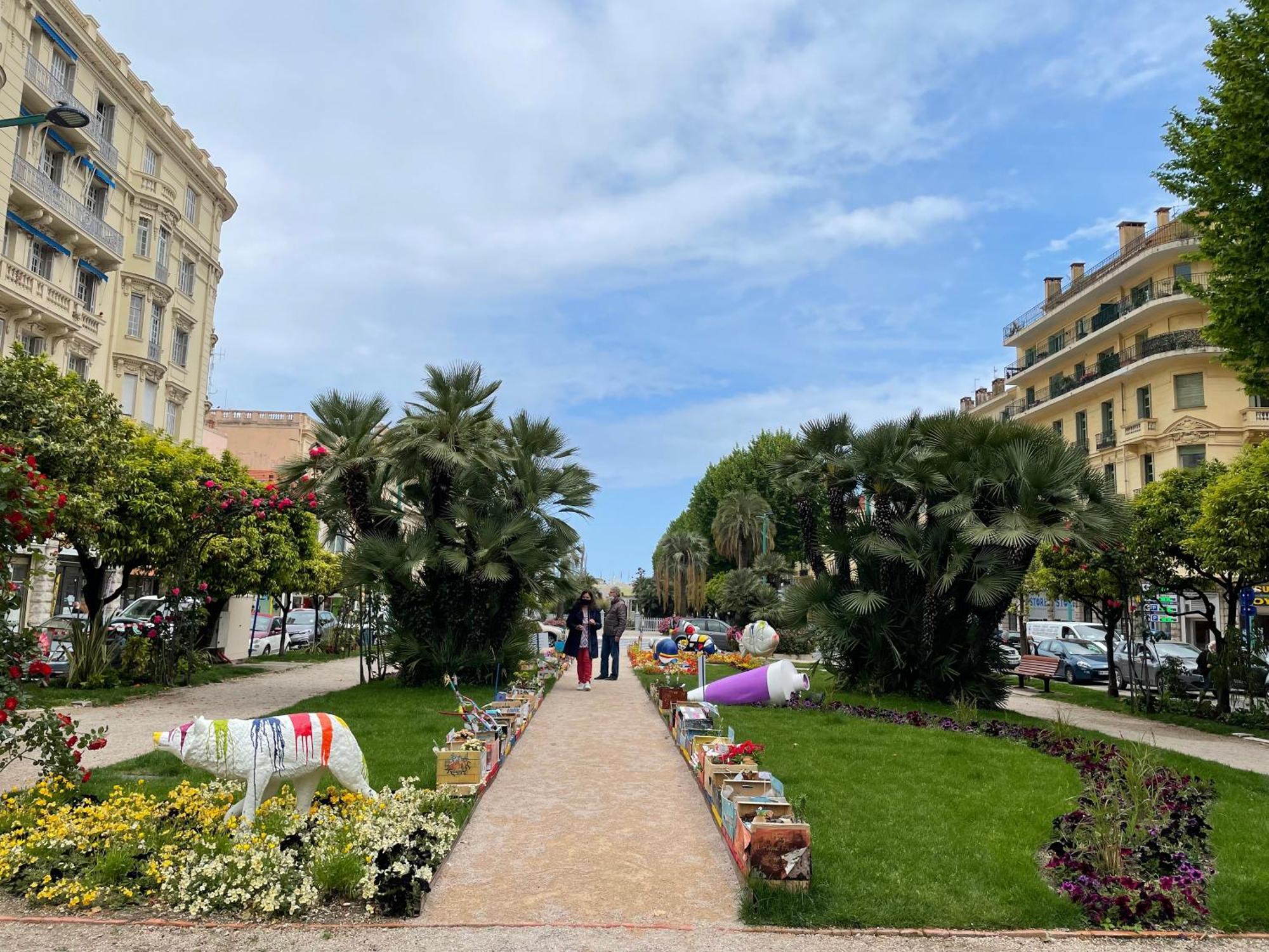 Menton Centre Vue Imprenable Sur Mer Et Jardin Bioves Exterior foto