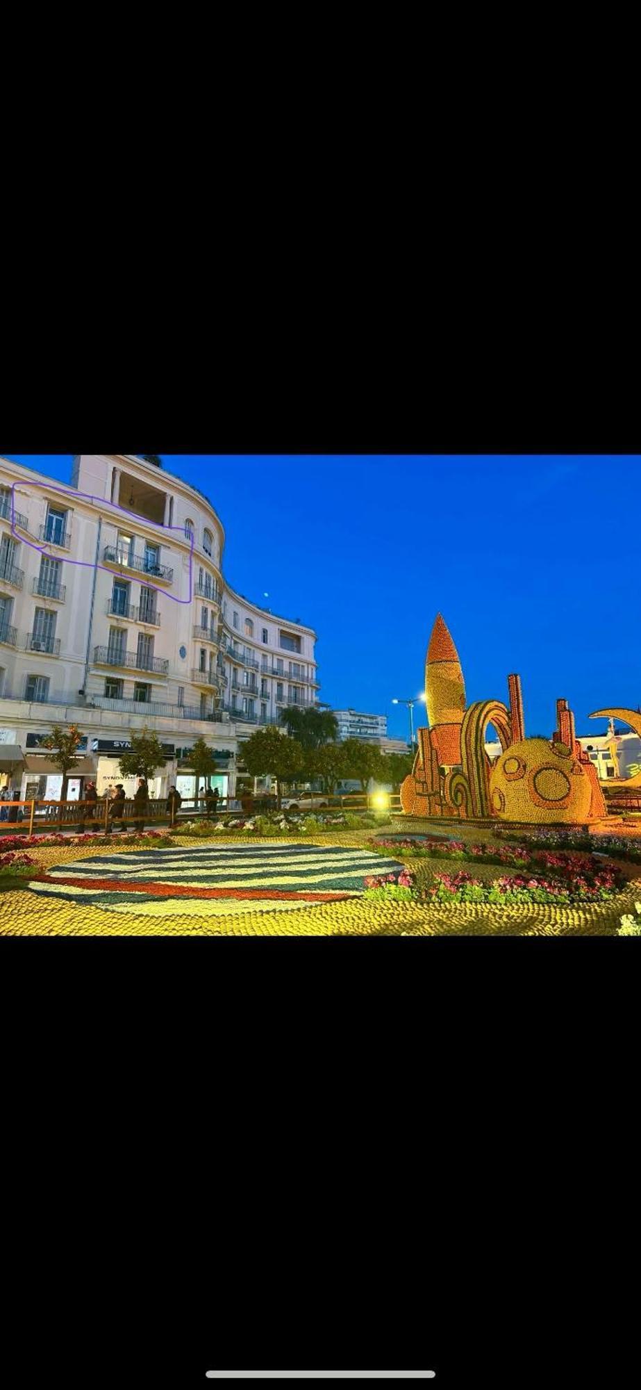 Menton Centre Vue Imprenable Sur Mer Et Jardin Bioves Exterior foto